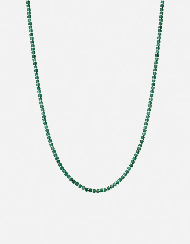 Kato Agate Necklace, Sterling Silver sold by Miansai