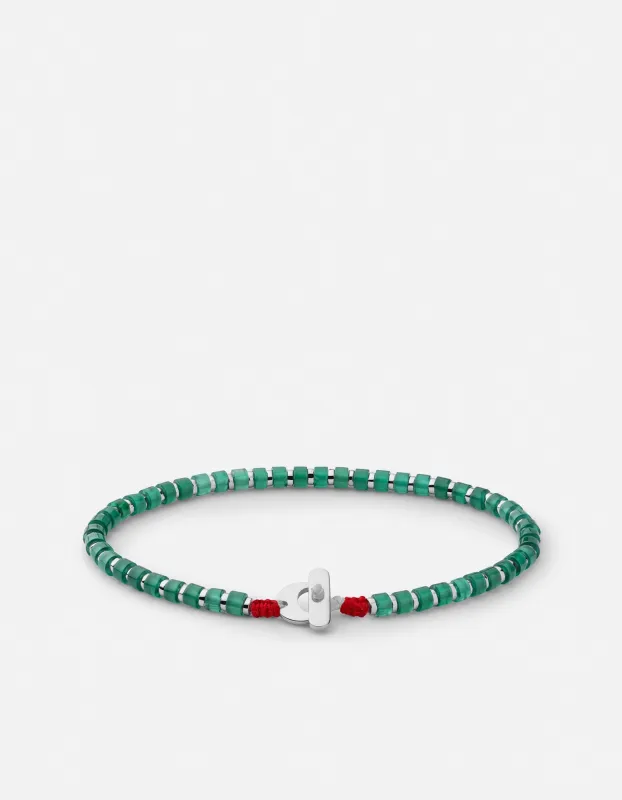 Kato Agate Bracelet, Sterling Silver sold by Miansai