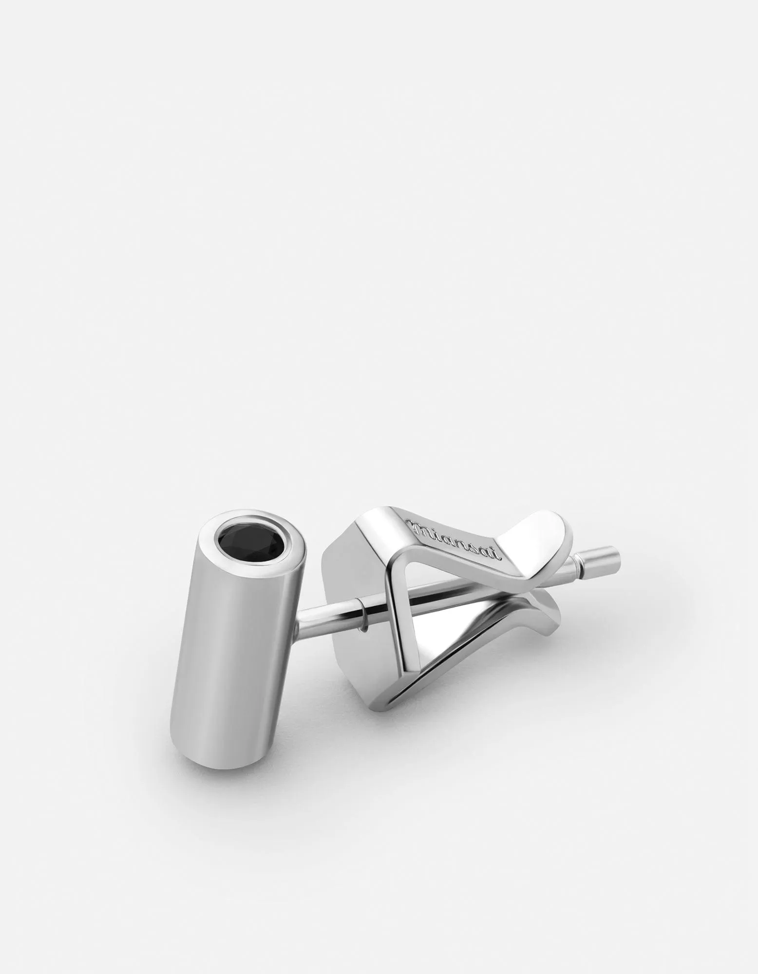 Wren Black Onyx Stud Earring, Sterling Silver sold by Miansai product image thumbnail 2