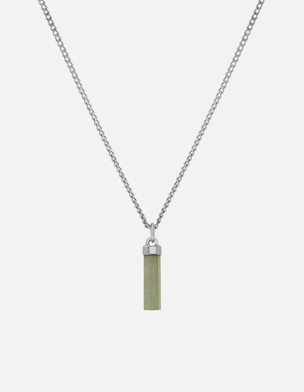 Remi Aventurine Necklace, Sterling Silver sold by Miansai