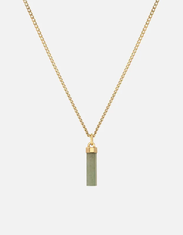 Remi Aventurine Necklace, Gold Vermeil sold by Miansai