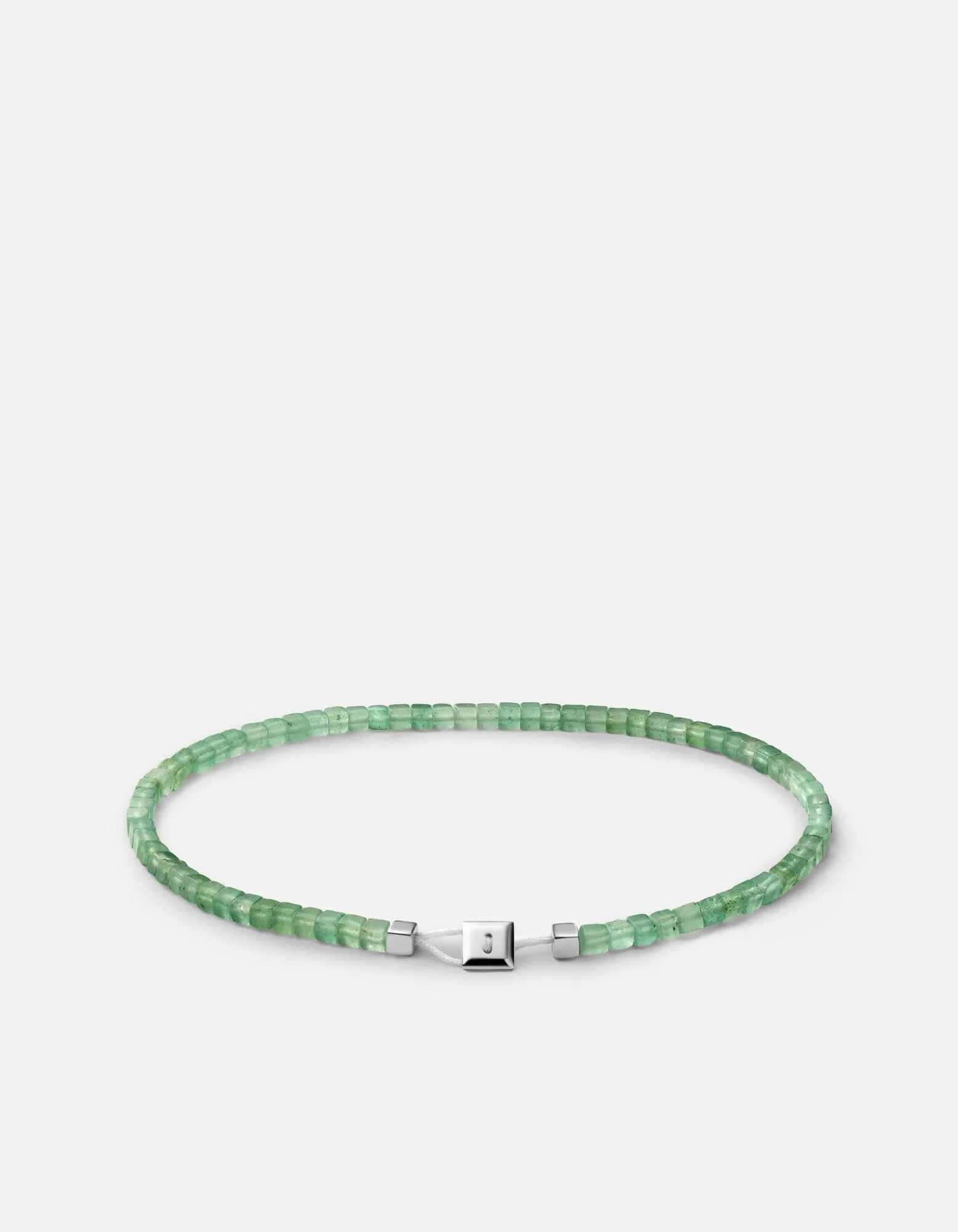Coda Aventurine Bracelet, Sterling Silver sold by Miansai
