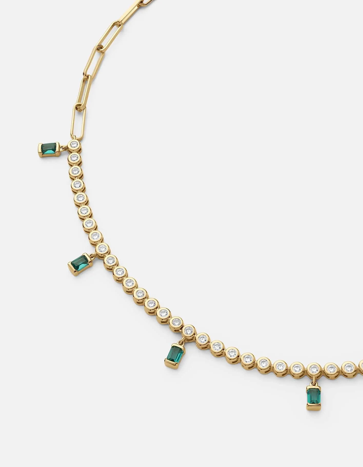 Alta Emerald Choker, Gold Vermeil/Sapphire sold by Miansai product image thumbnail 2