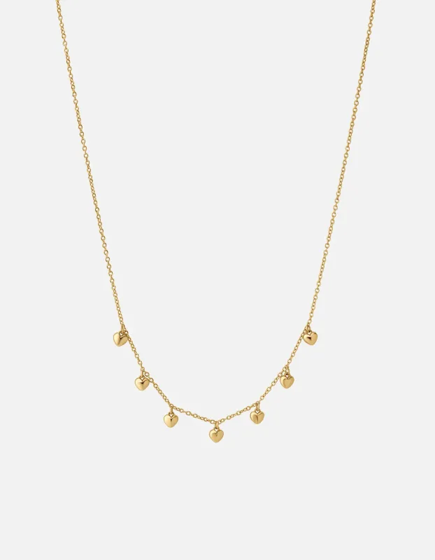 Mini Heart Puff Choker, Gold Vermeil sold by Miansai