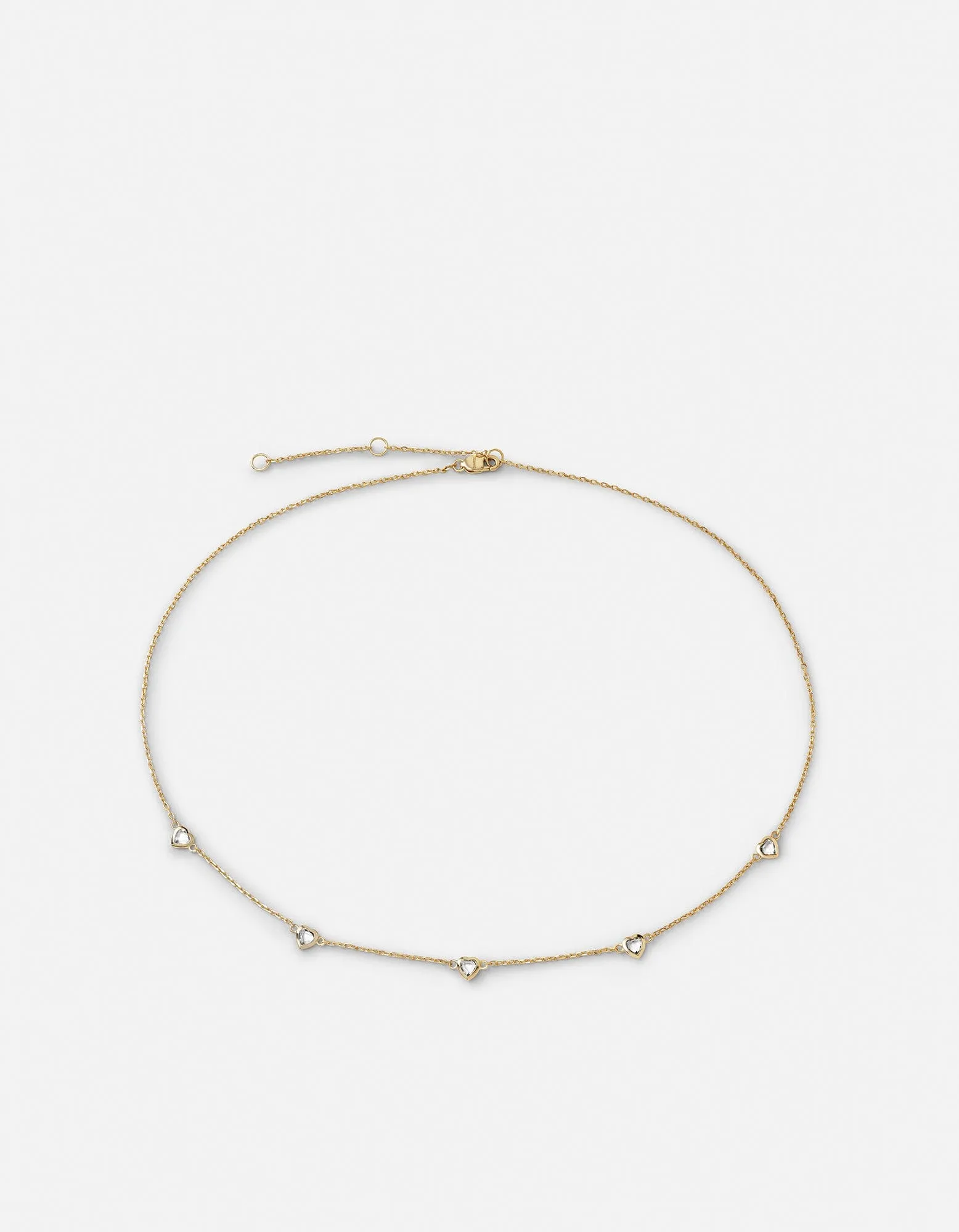 Amore Topaz Heart Choker, Gold Vermeil sold by Miansai