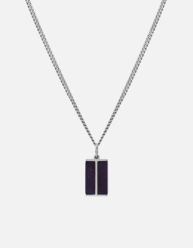 Duo Lapis Pendant Necklace, Sterling Silver sold by Miansai