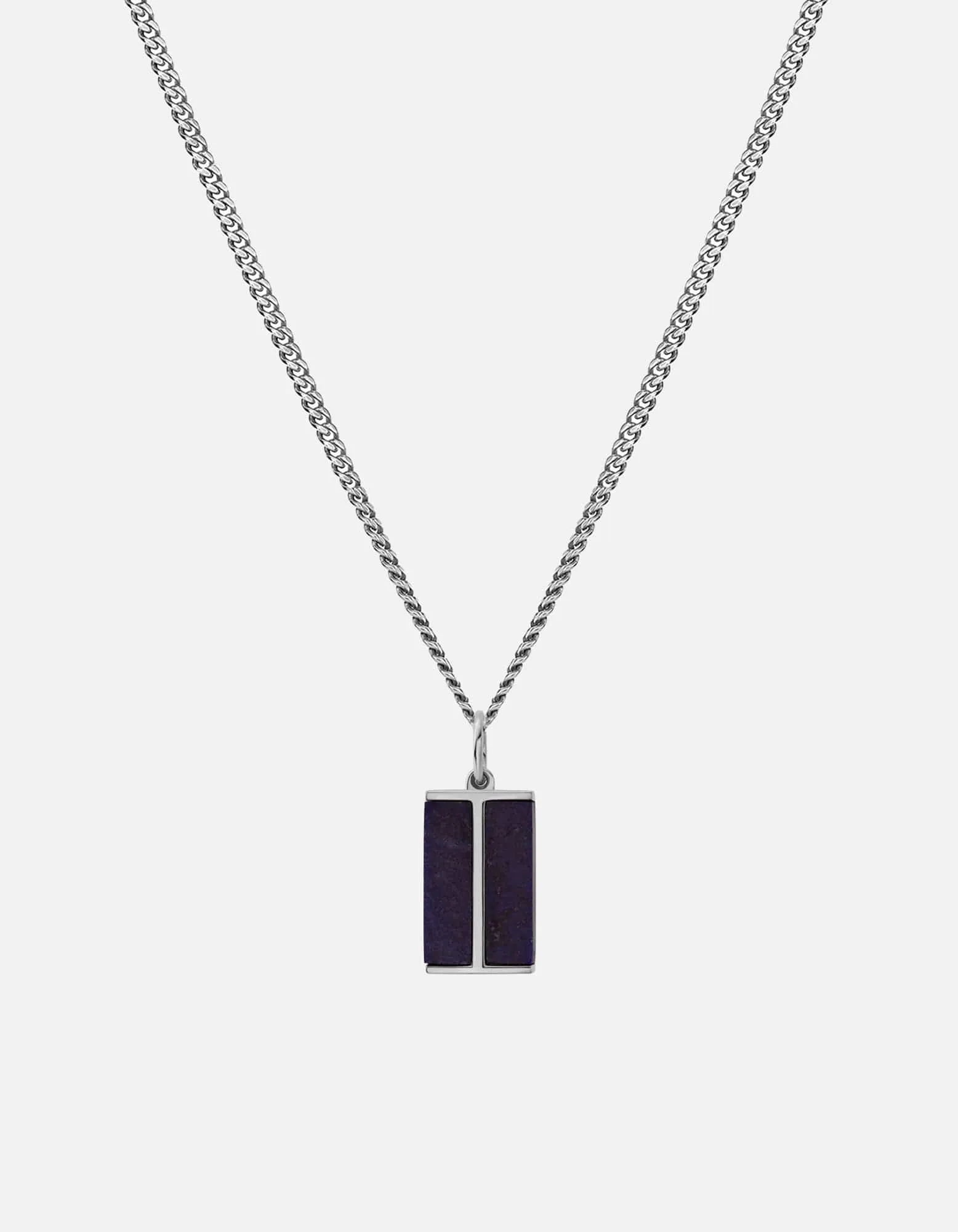 Duo Lapis Pendant Necklace, Sterling Silver sold by Miansai