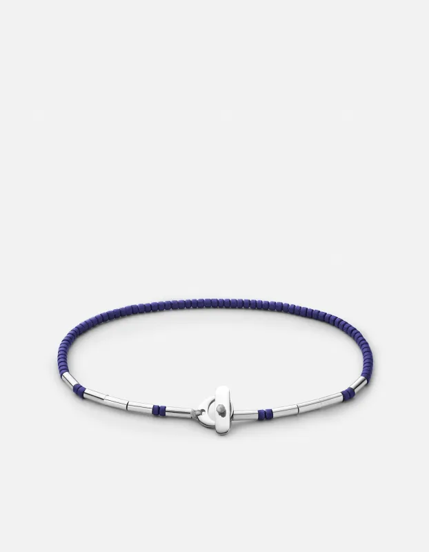 Kiran Lapis Bracelet, Sterling Silver sold by Miansai
