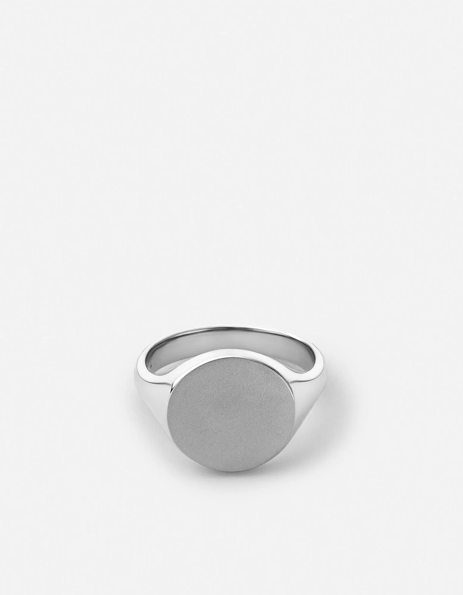 Wells Signet Pinky Ring, Sterling Silver sold by Miansai