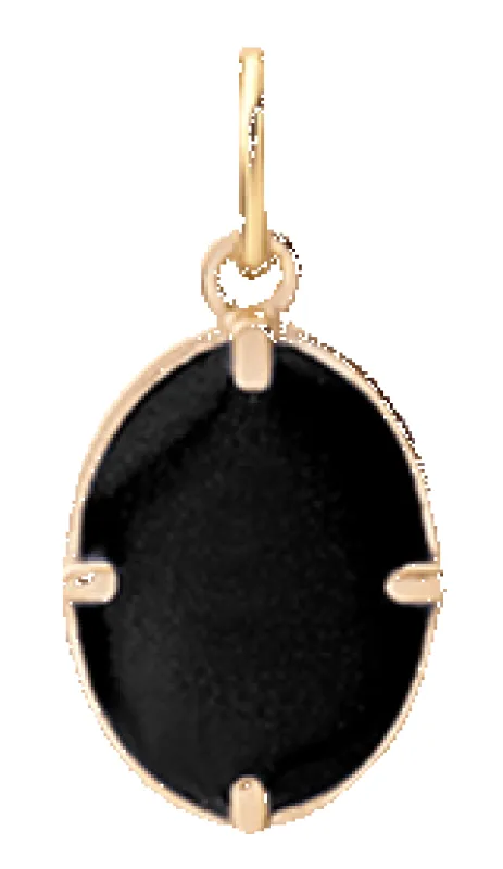 Portal Pendant w/ Black Enamel, Gold Vermeil sold by Miansai