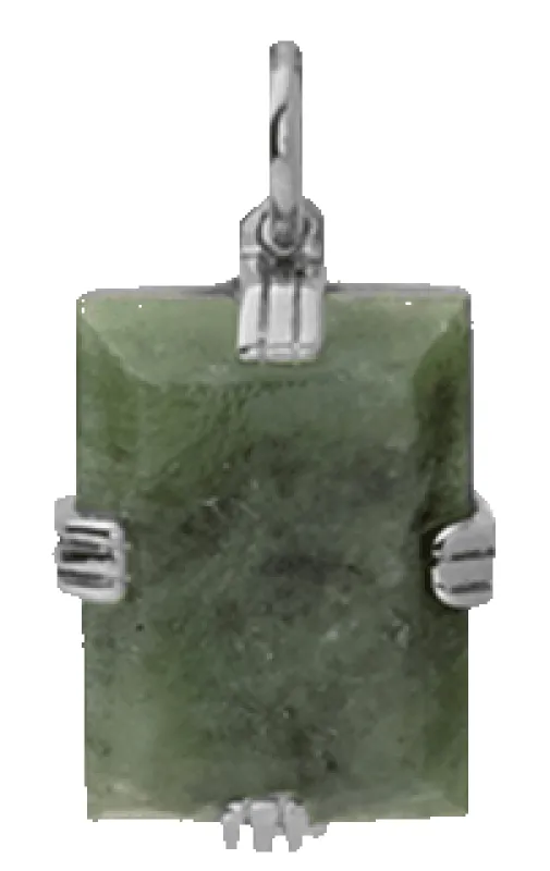 Lennox Pendant w/ Jasper Stone, Sterling Silver sold by Miansai