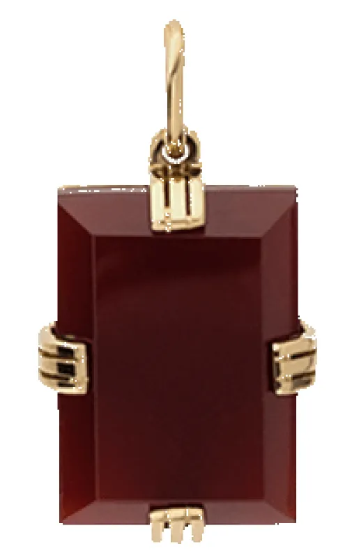 Lennox Pendant w/ Cornelian Stone, Gold Vermeil sold by Miansai