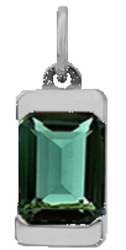 Valor Pendant w/ Green Quartz Stone, Sterling Silver sold by Miansai