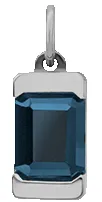 Valor Pendant w/Blue Stone, Sterling Silver sold by Miansai