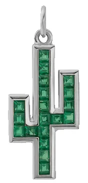 Cactus Green Onyx Pendant, Sterling Silver sold by Miansai