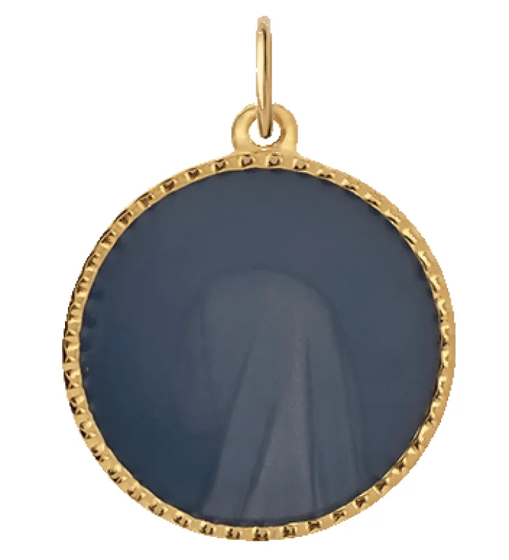 Patron Pendant w/ Blue Enamel, Gold Vermeil sold by Miansai