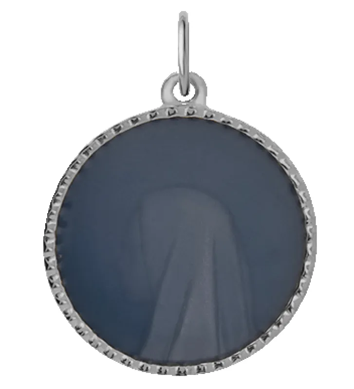 Patron Pendant w/ Blue Enamel, Sterling Silver sold by Miansai