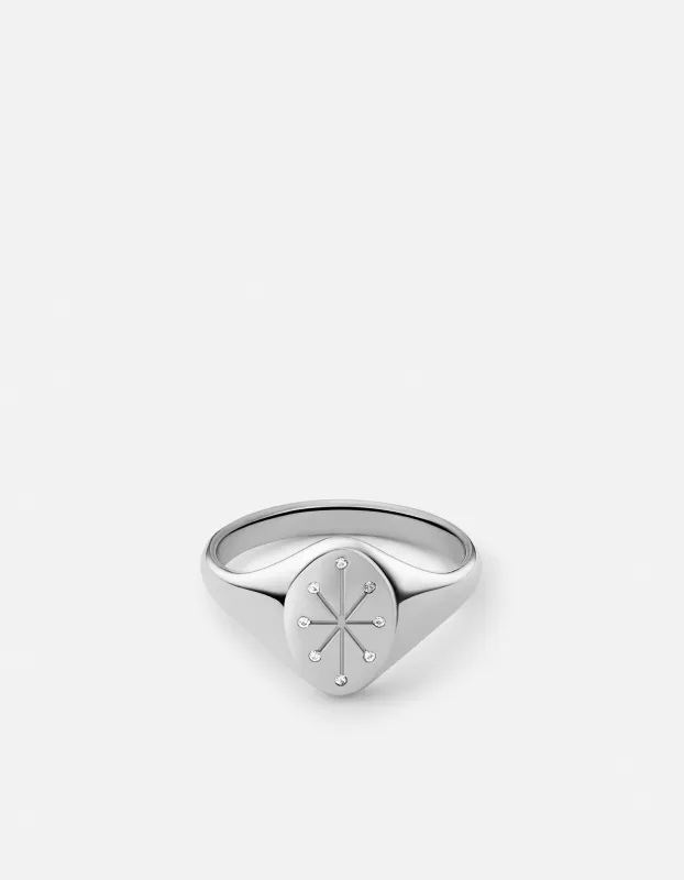 Octo Ring, Sterling Silver/Diamonds made by Miansai