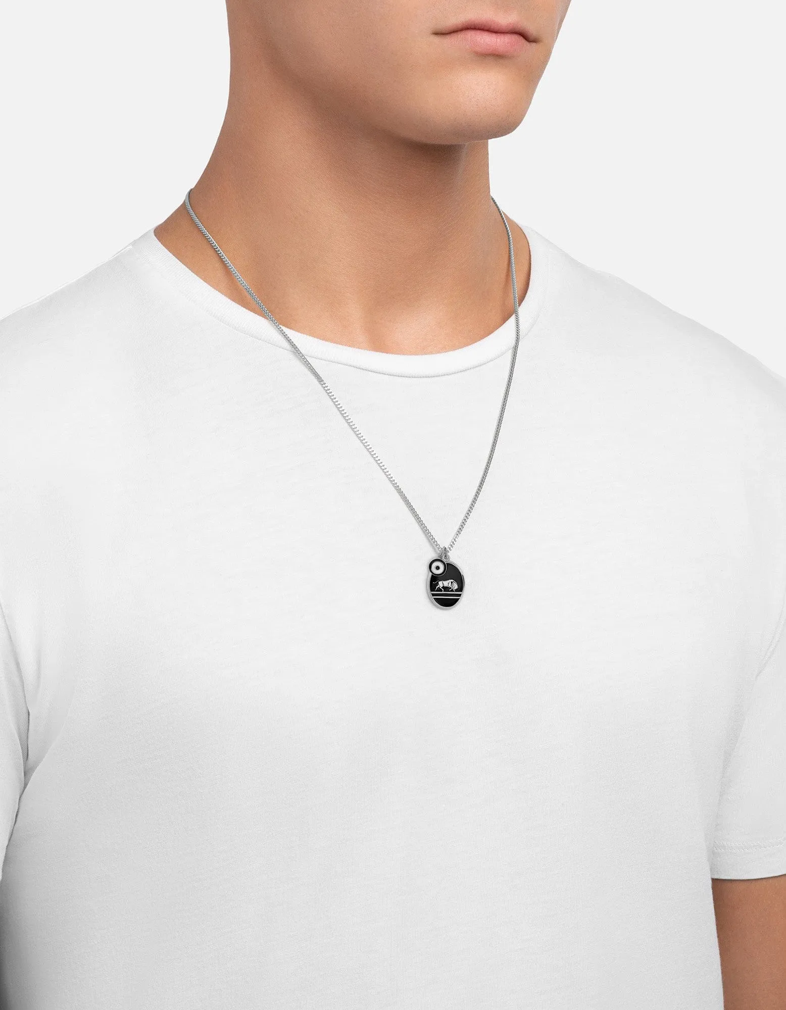 Oxen Necklace, Sterling Silver/Black sold by Miansai product image thumbnail 3