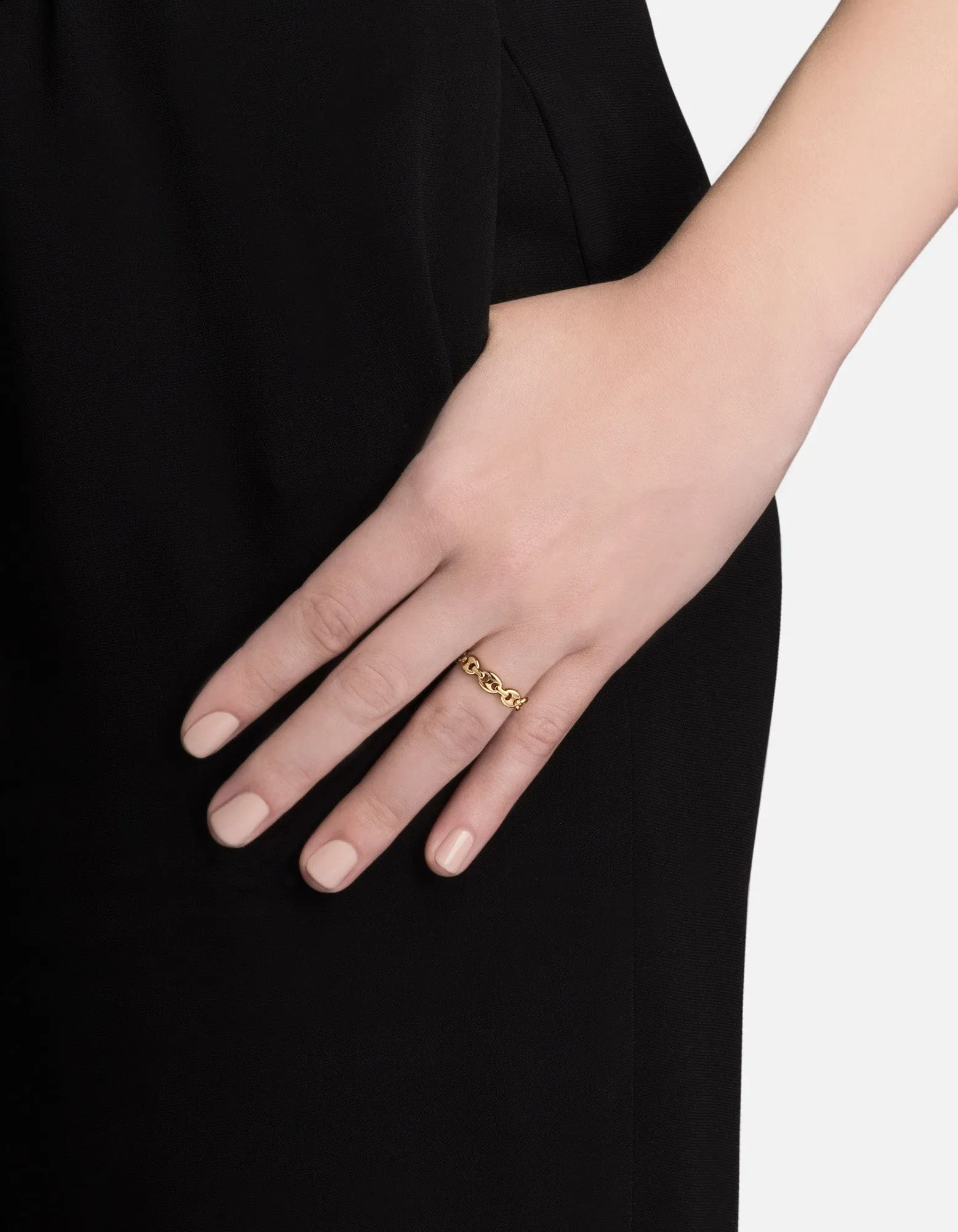 Pyper Link Puff Ring, Gold Vermeil sold by Miansai product image thumbnail 2