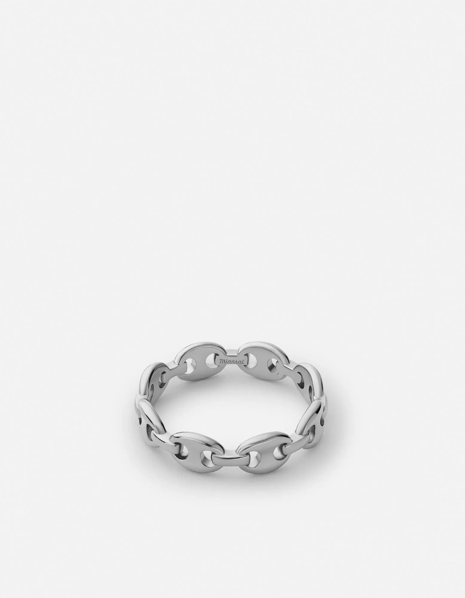 Pyper Link Puff Ring, Sterling Silver sold by Miansai