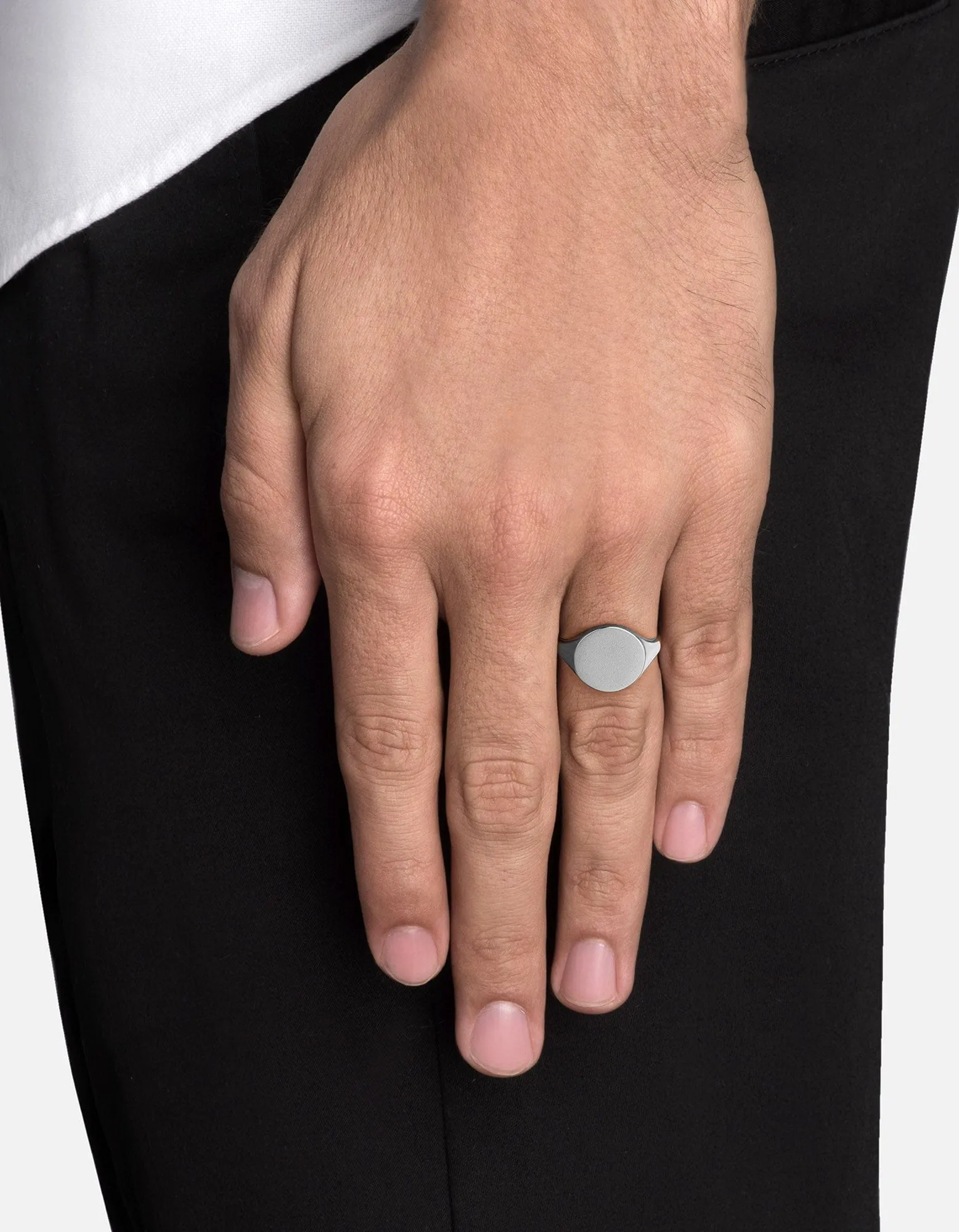 Wells Signet Ring, Sterling Silver sold by Miansai product image thumbnail 3