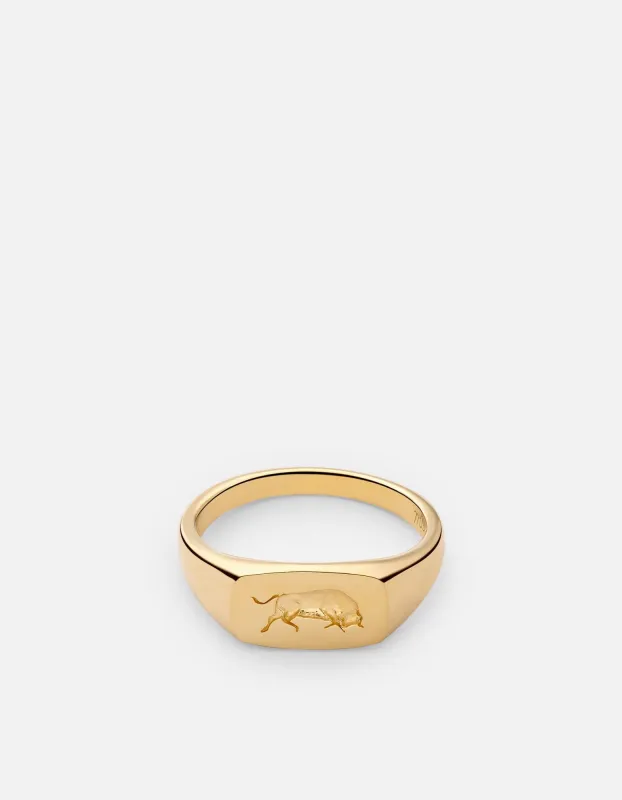 Oxen Ring, Gold Vermeil sold by Miansai