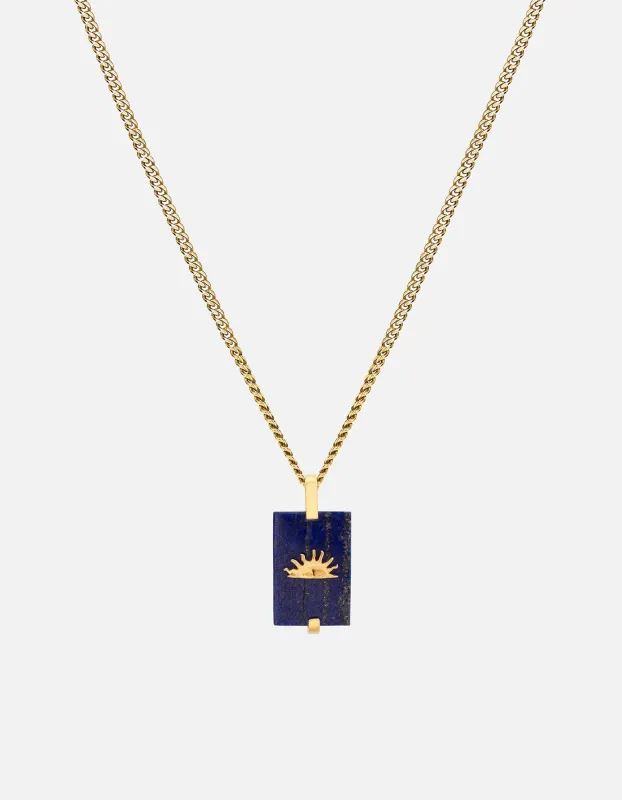 Sol Lapis Necklace, Gold Vermeil sold by Miansai