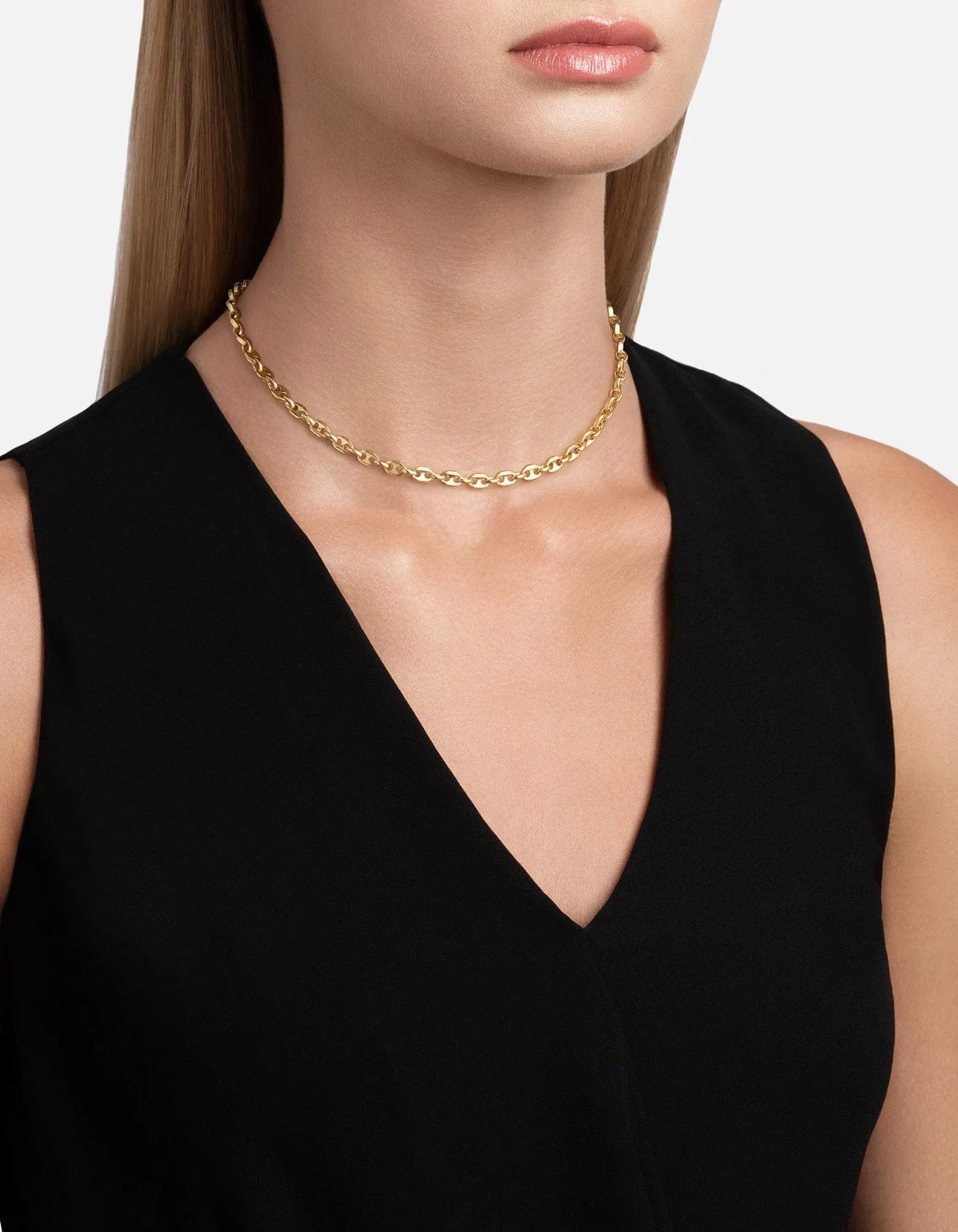 Pyper Link Puff Choker, Gold Vermeil sold by Miansai product image thumbnail 2
