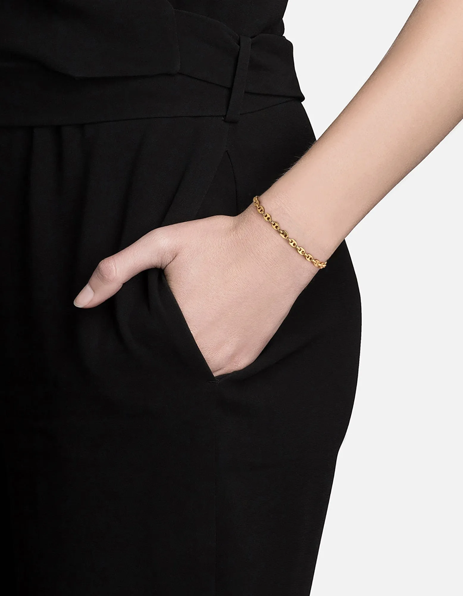 Pyper Link Puff Bracelet, Gold Vermeil sold by Miansai product image thumbnail 2