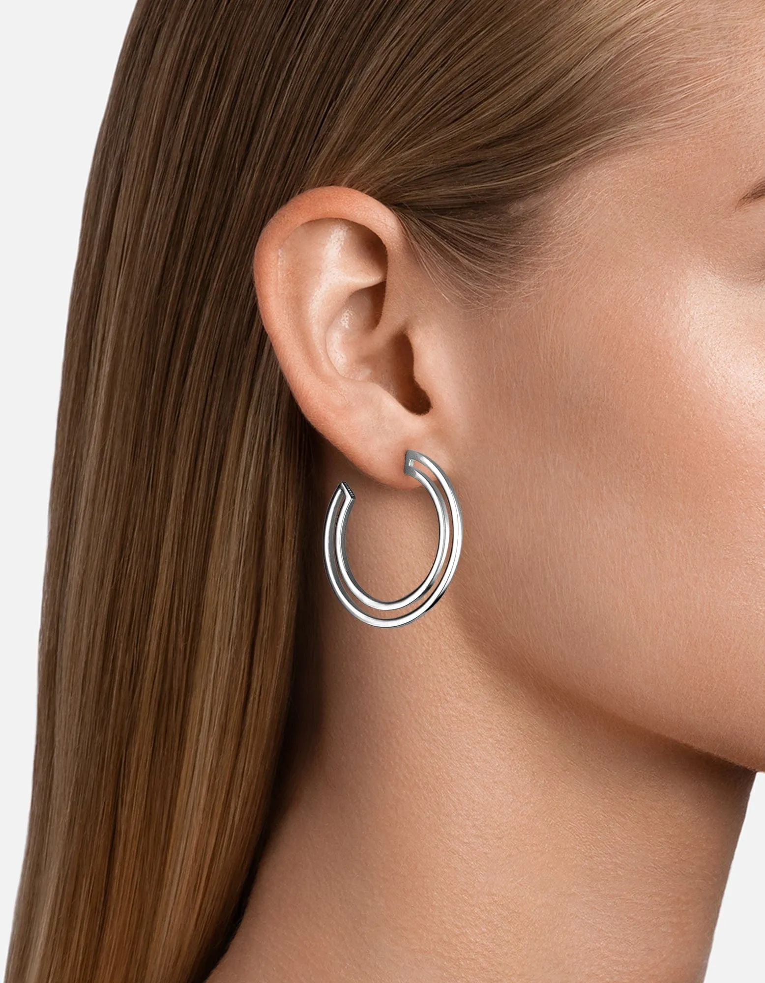 Hailee Hoop Earrings, Sterling Silver sold by Miansai product image thumbnail 2