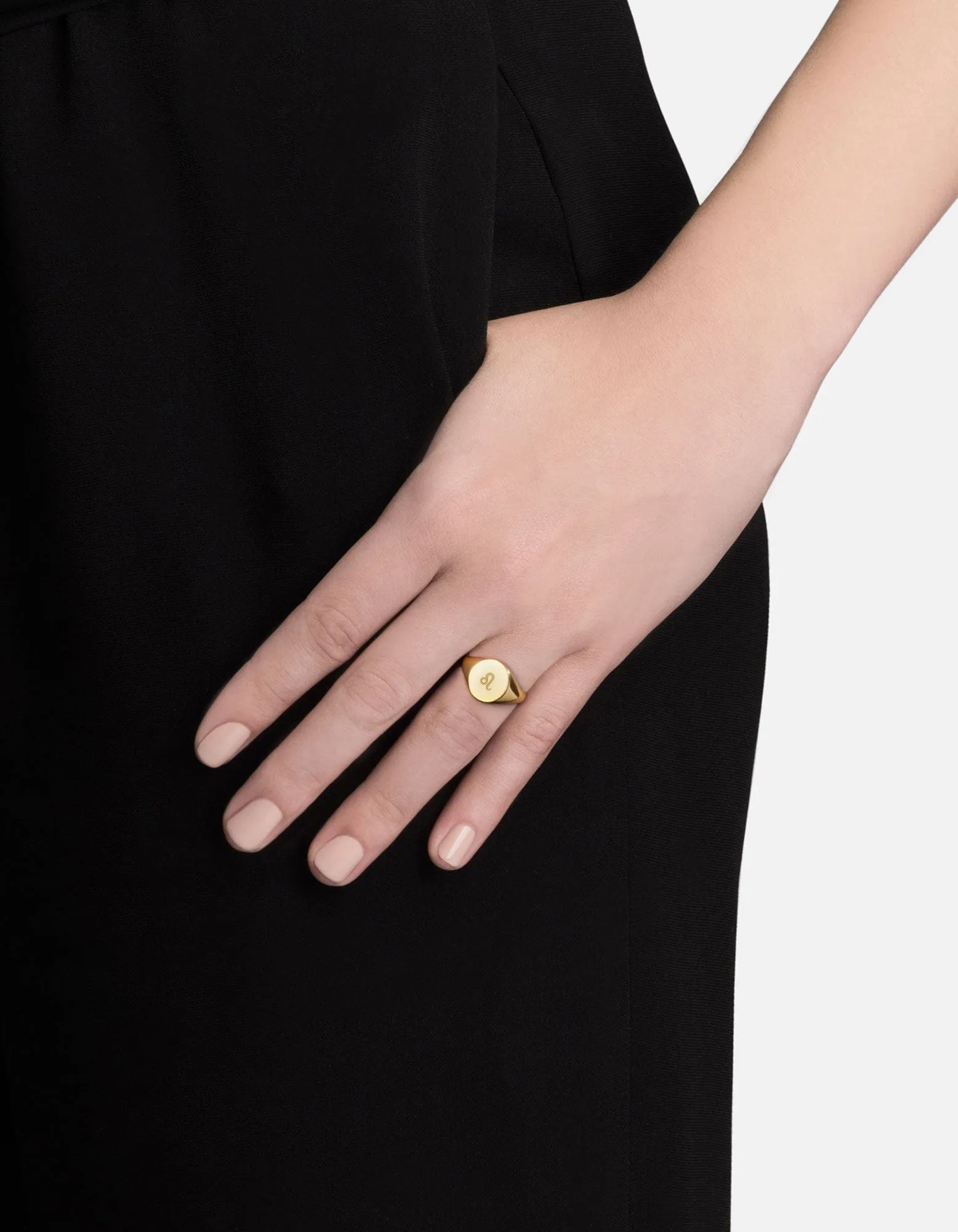 Leo Astro Signet Ring, 14k Gold sold by Miansai product image thumbnail 2