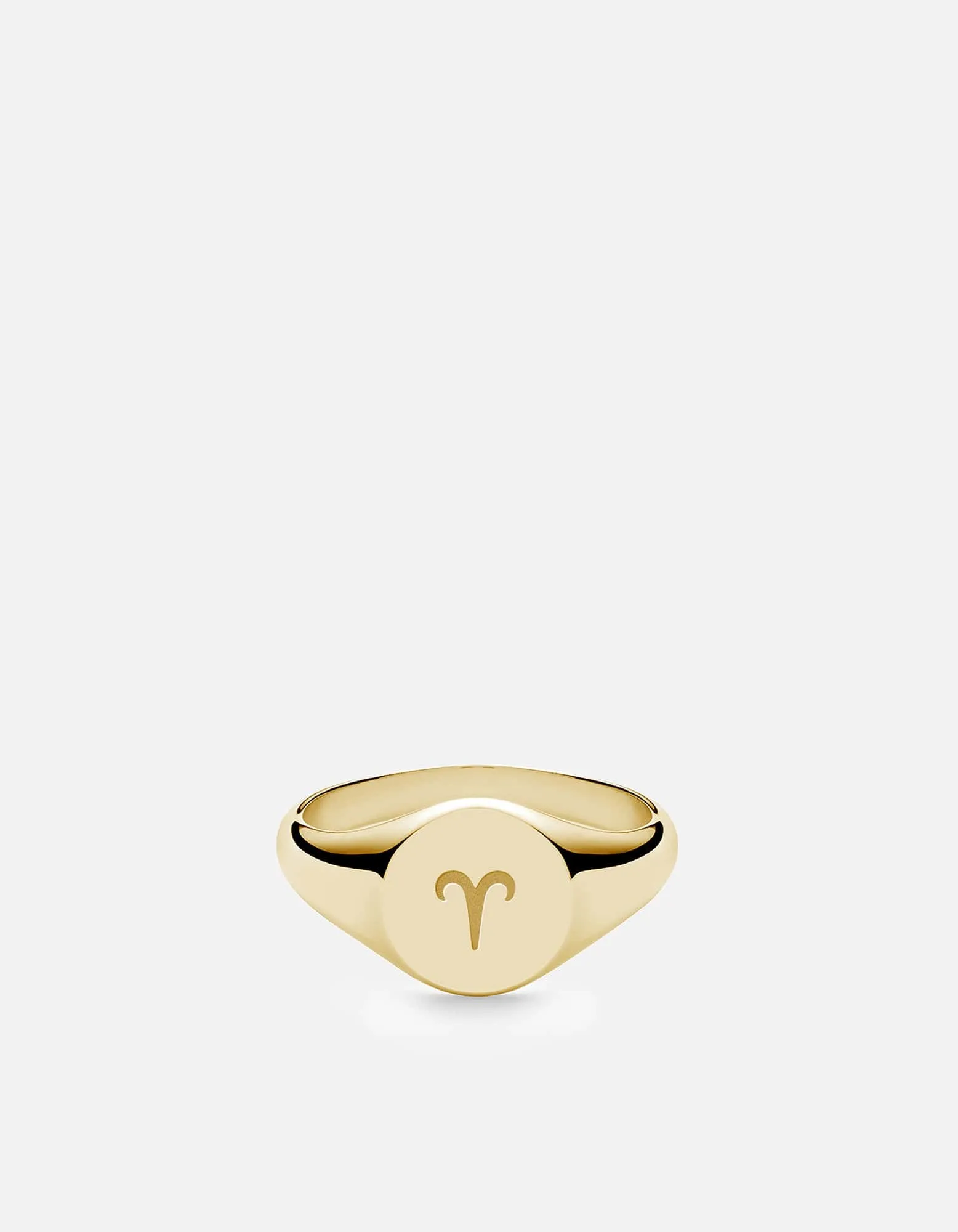 Aries Astro Signet Ring, 14k Gold sold by Miansai