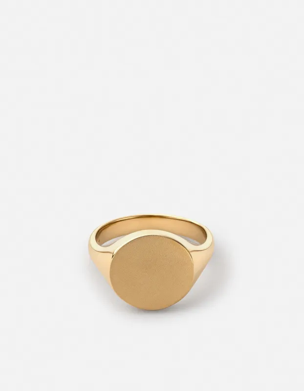 Wells Signet Ring, Gold Vermeil sold by Miansai