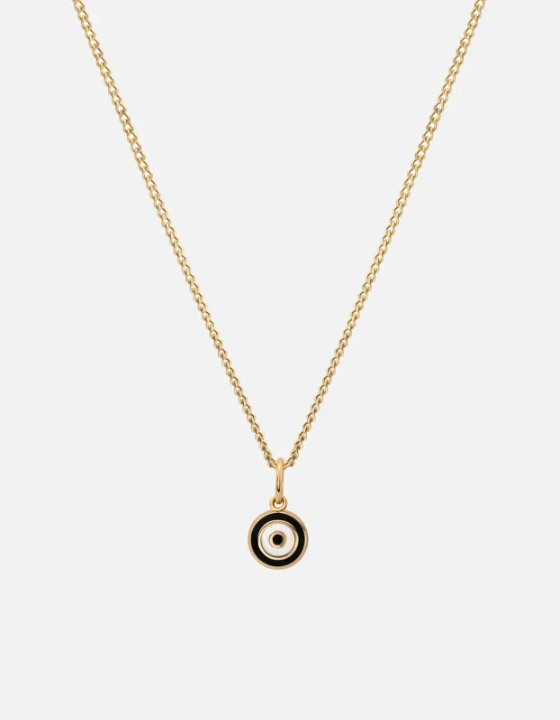 Ojos Necklace, Gold Vermeil/Black sold by Miansai