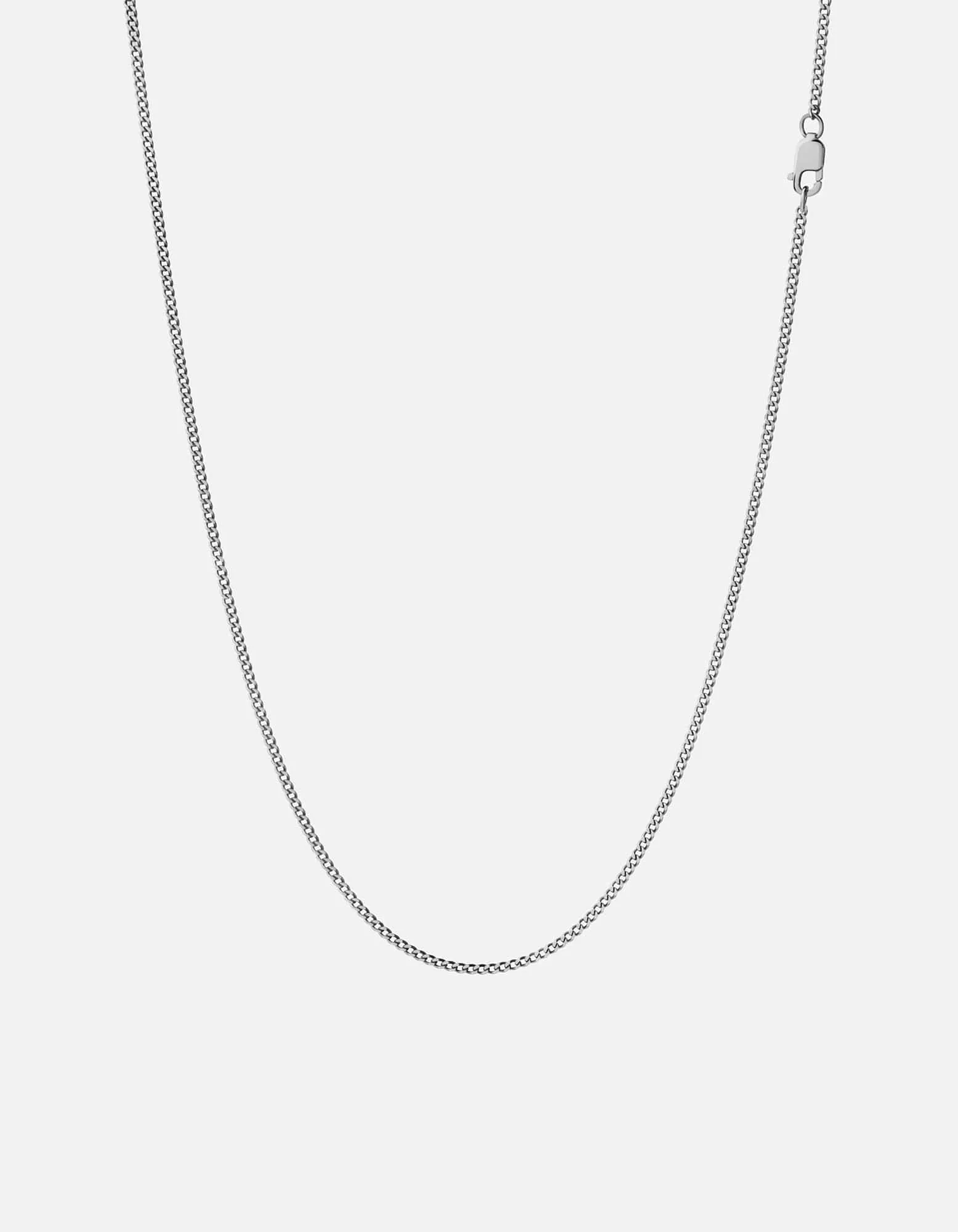 2mm Cuban Chain Necklace, Polished Silver sold by Miansai product image thumbnail 2