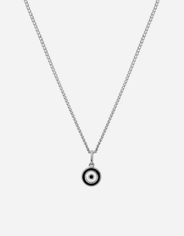 Ojos Necklace, Sterling Silver/Black sold by Miansai