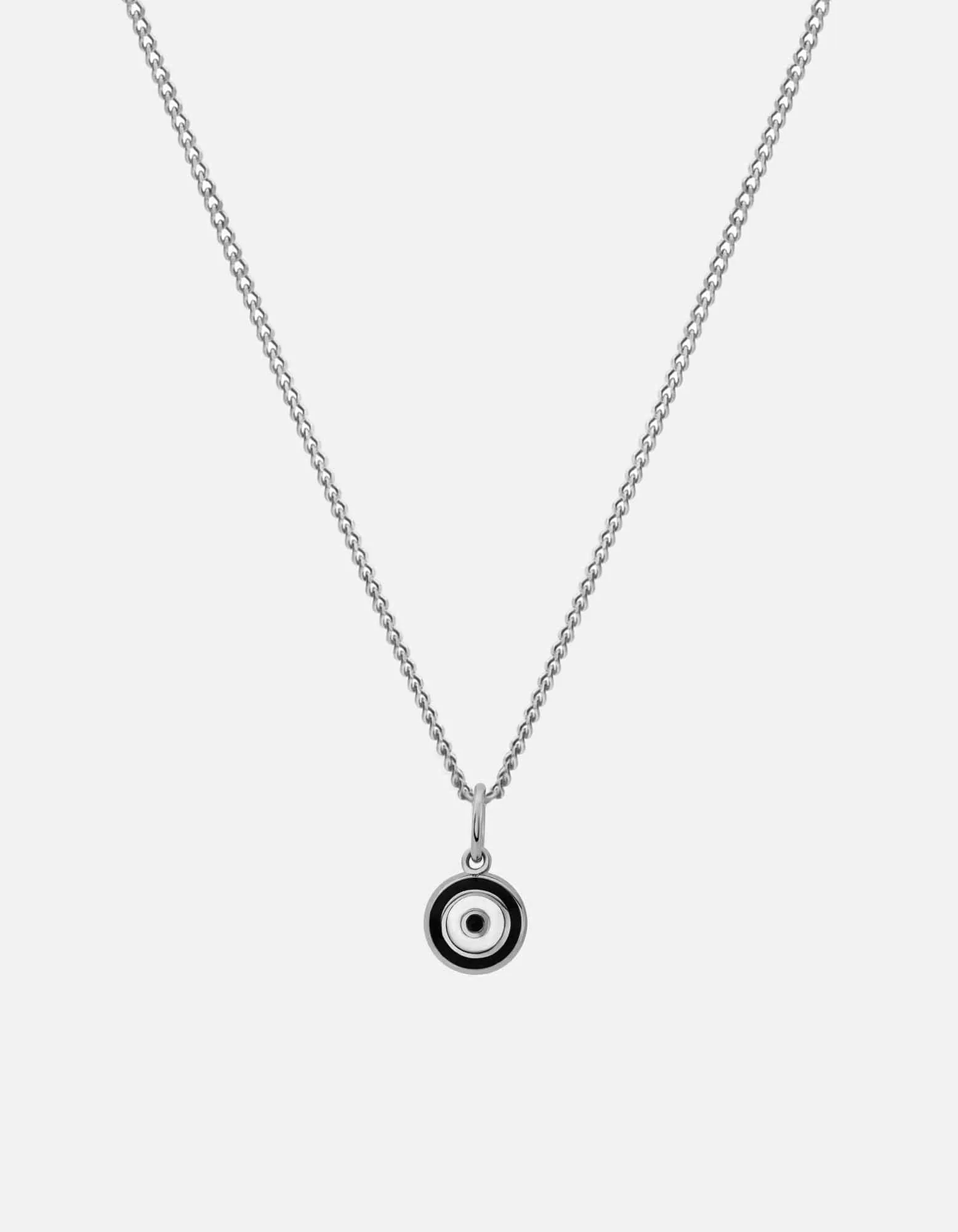 Ojos Necklace, Sterling Silver/Black sold by Miansai