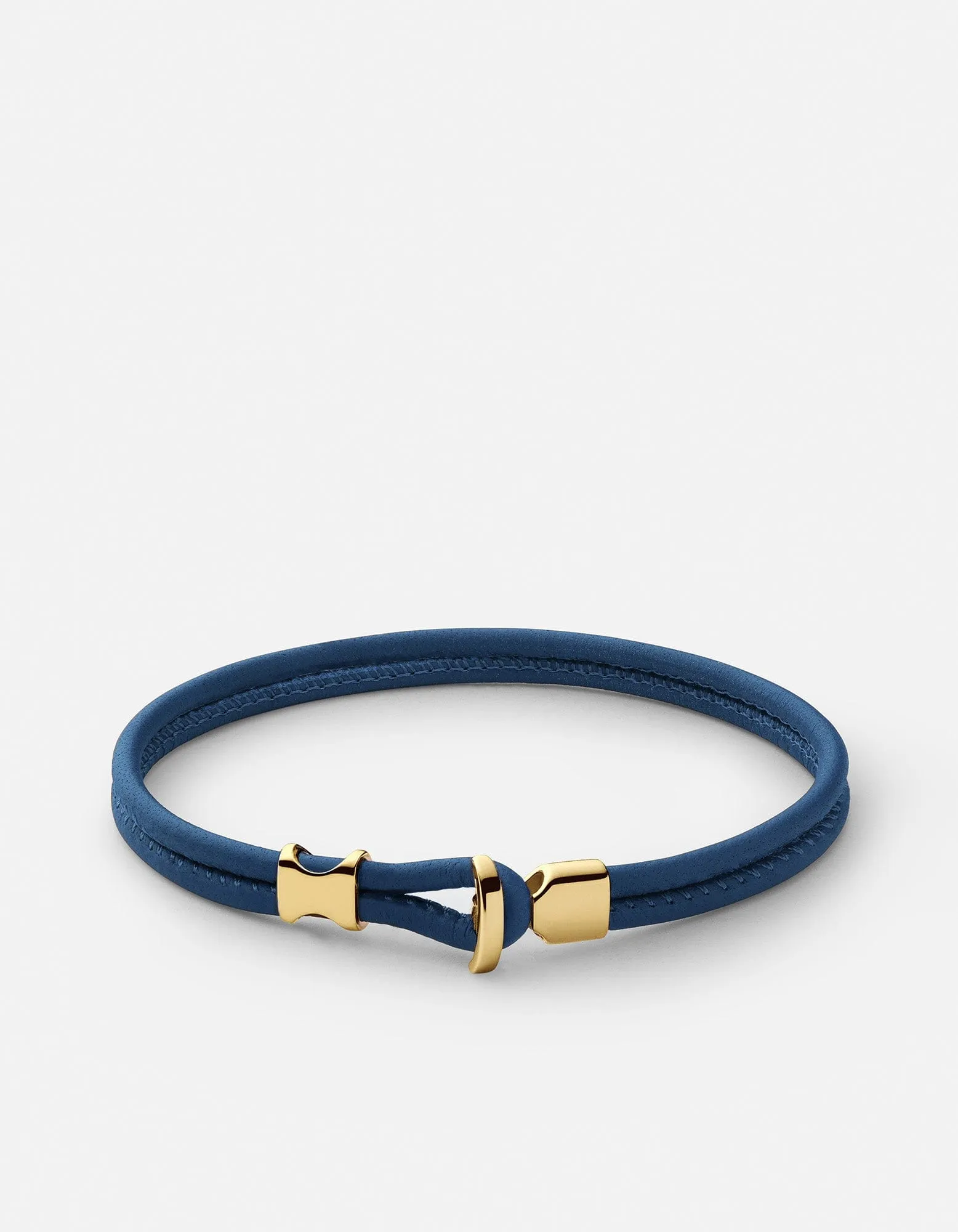 Orson Loop Leather Bracelet, Gold Vermeil sold by Miansai product image thumbnail 5
