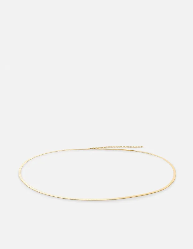 Herringbone Waist Chain, Gold Vermeil sold by Miansai