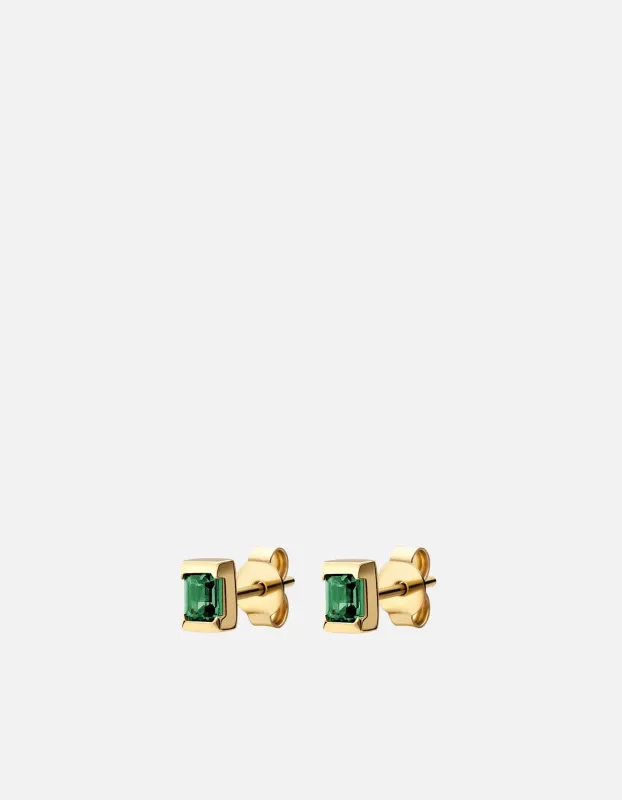 Valor Quartz Stud Earrings, Gold sold by Miansai