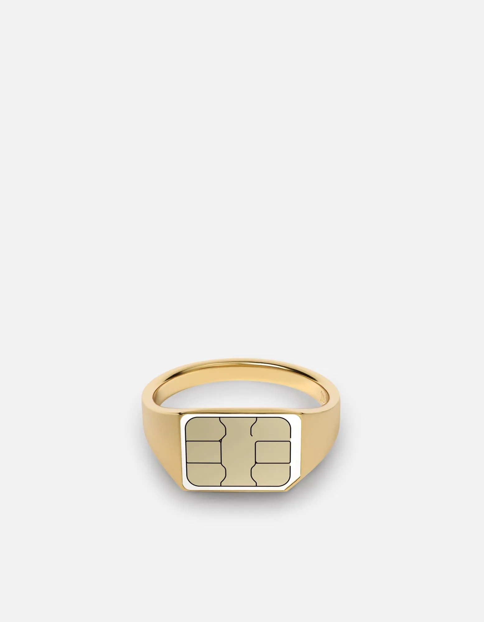 SIM Card Signet Ring, Gold Vermeil sold by Miansai