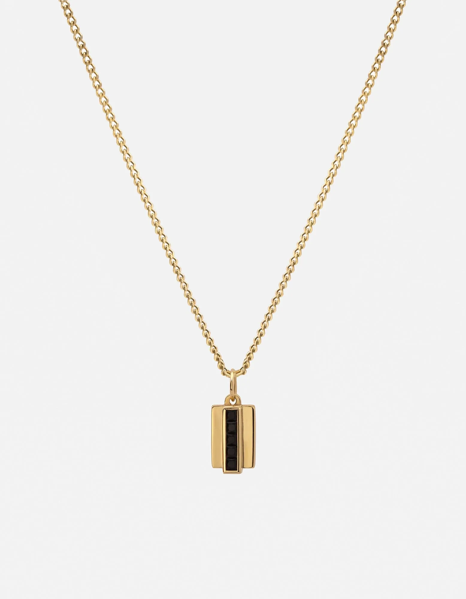 Vertigo Onyx Necklace, Gold Vermeil sold by Miansai