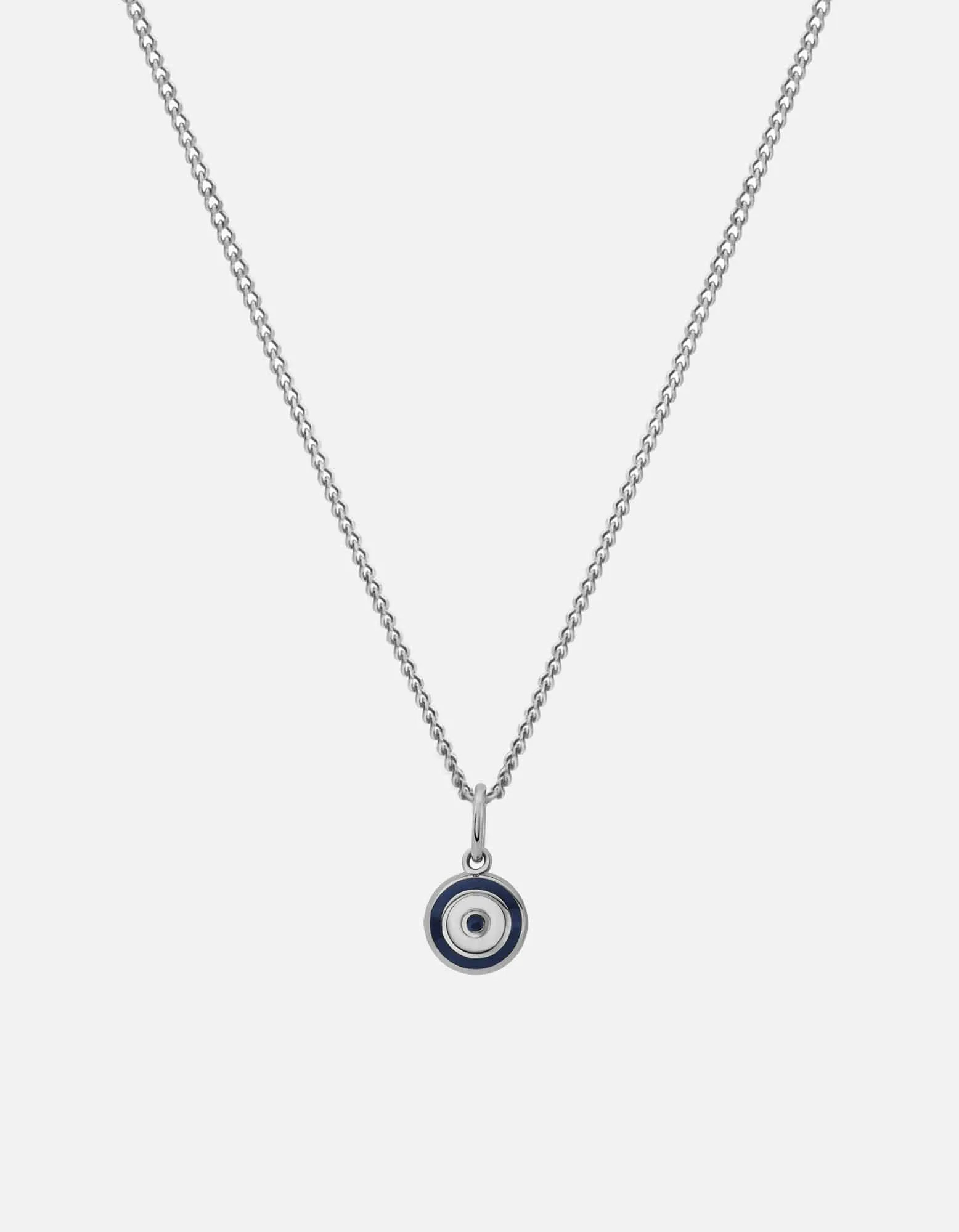Ojos Necklace, Sterling Silver/Blue sold by Miansai
