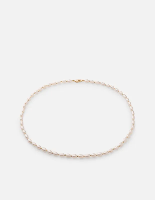 Perla Choker, Gold Vermeil/Pearls sold by Miansai