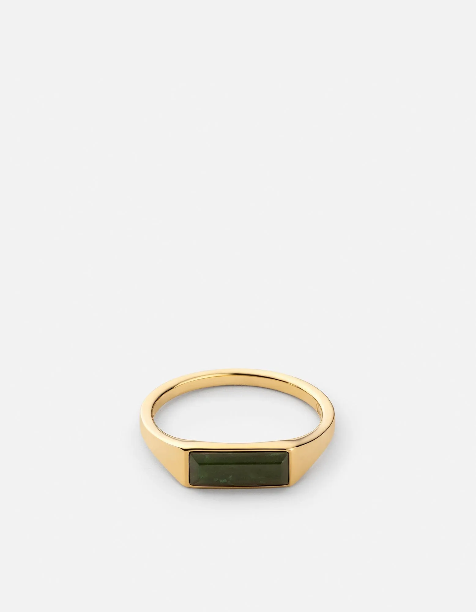 Thin Lennox Jasper Ring, Gold Vermeil sold by Miansai