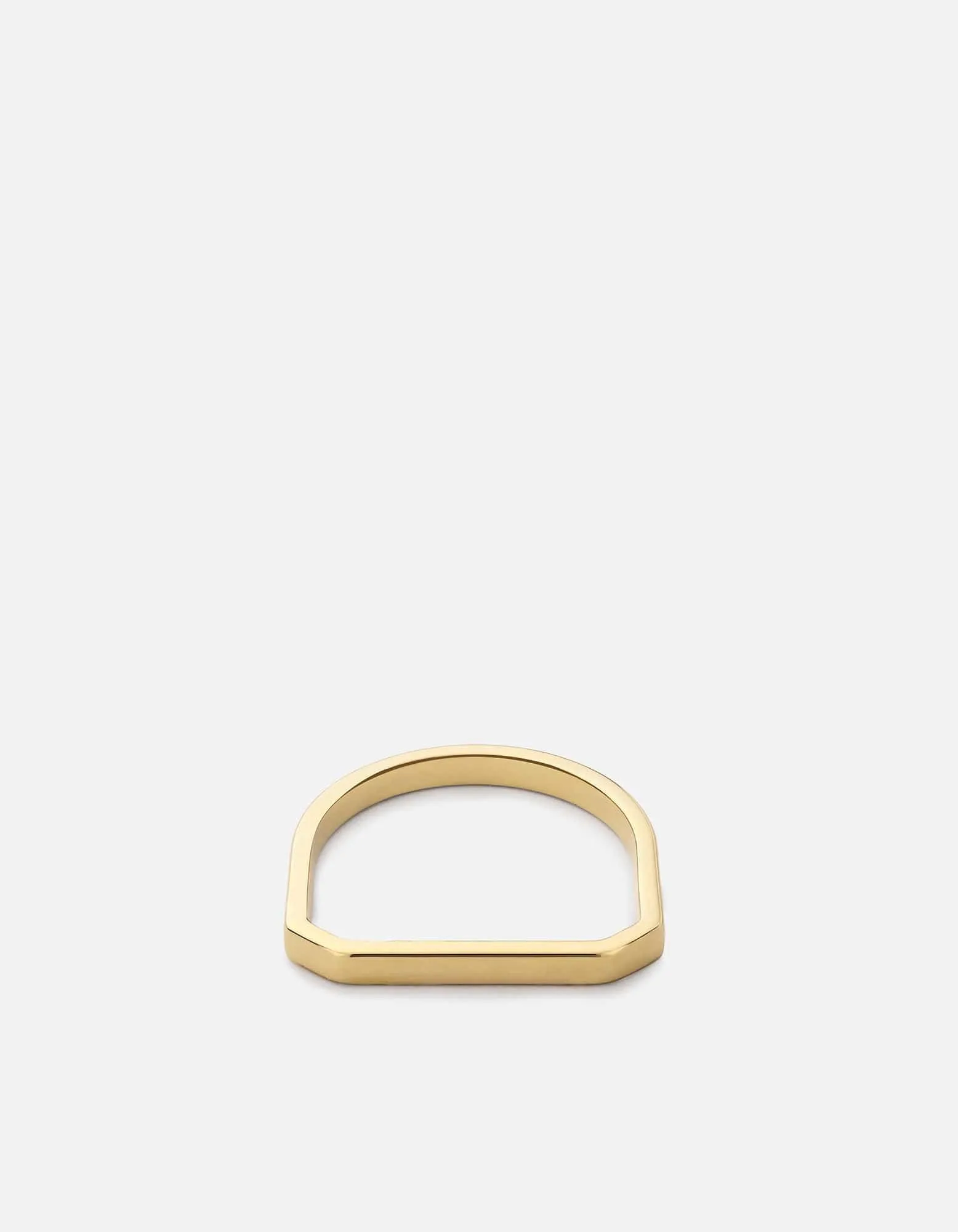 Thin Hex Ring, Gold Vermeil sold by Miansai