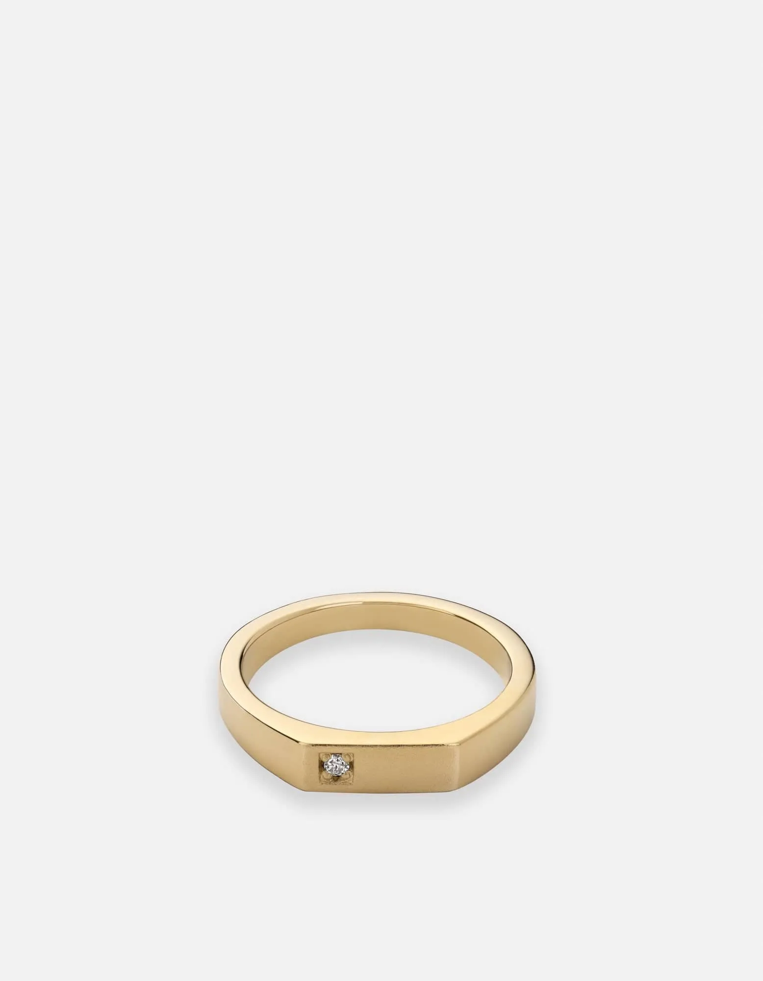 Slim Geo Diamond Ring, Gold Vermeil sold by Miansai