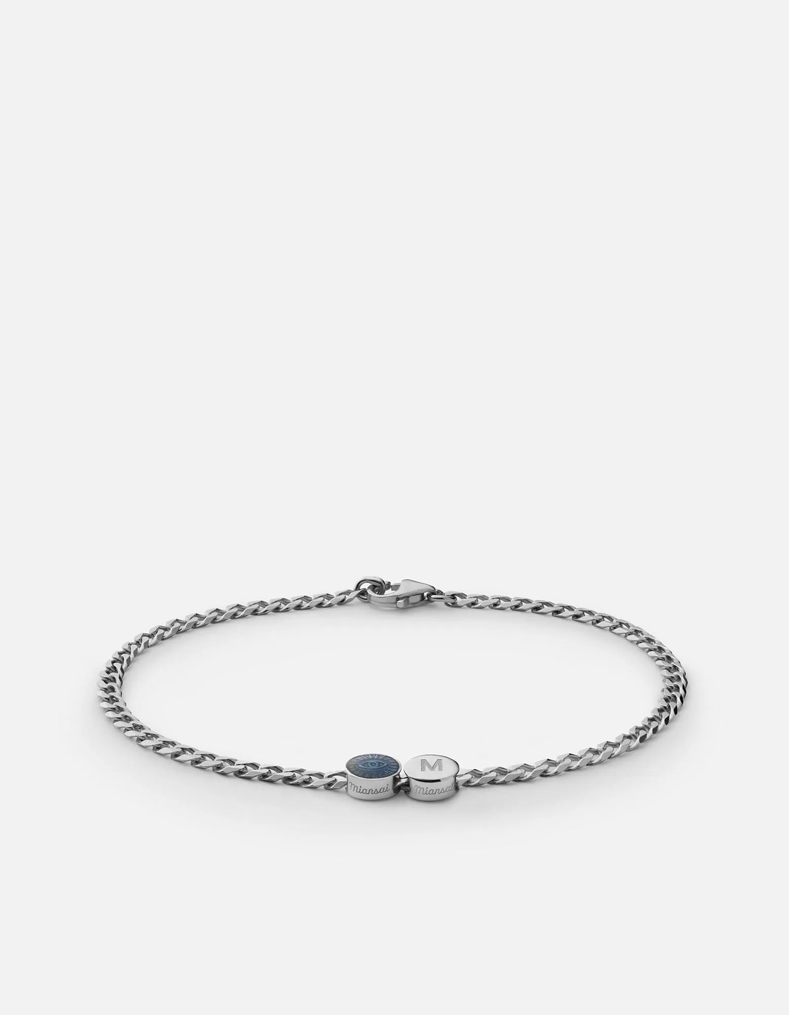 Eye of Time Type Chain Bracelet, Sterling Silver/Blue sold by Miansai product image thumbnail 3