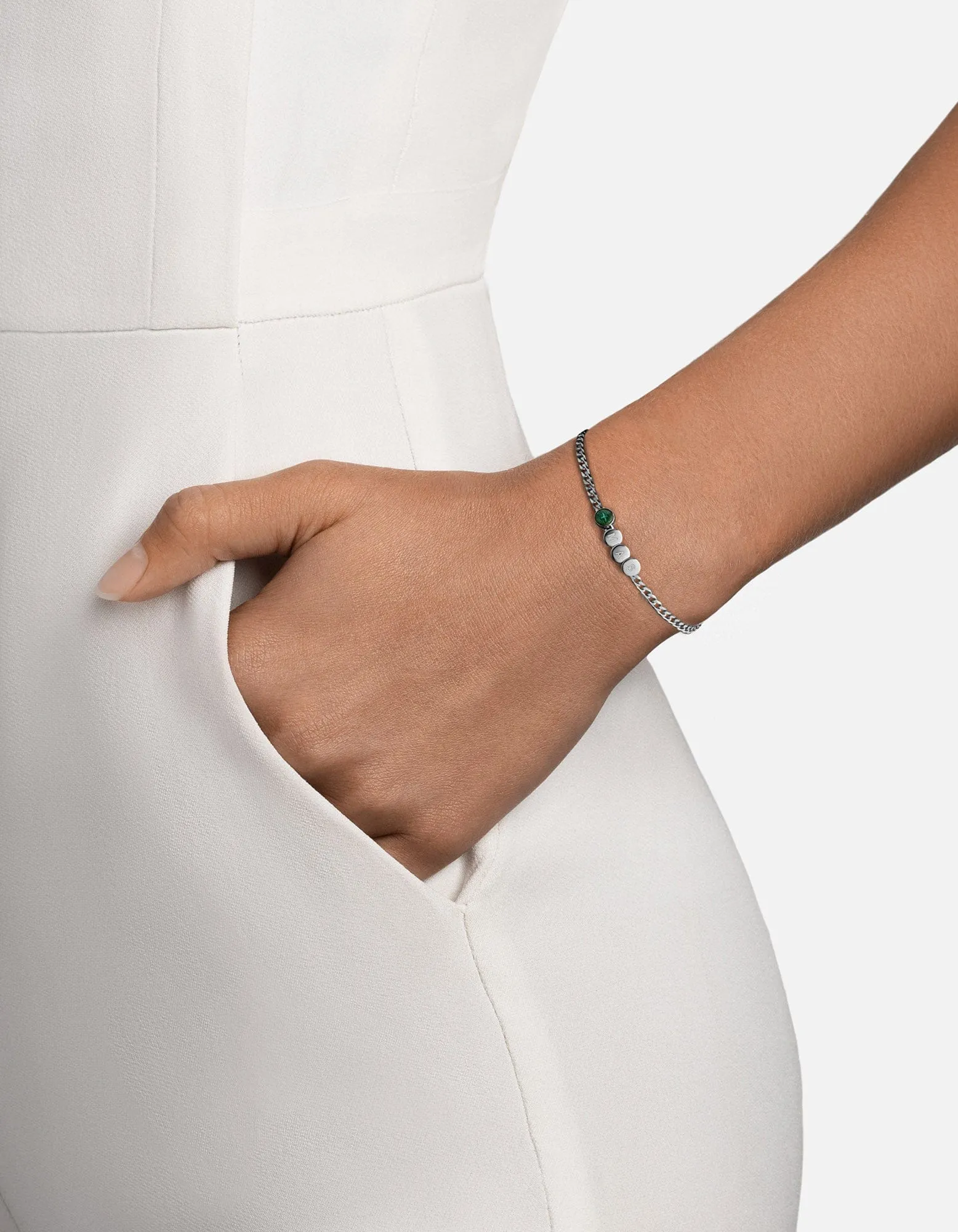 Dove Type Chain Bracelet, Sterling Silver/Teal sold by Miansai product image thumbnail 2